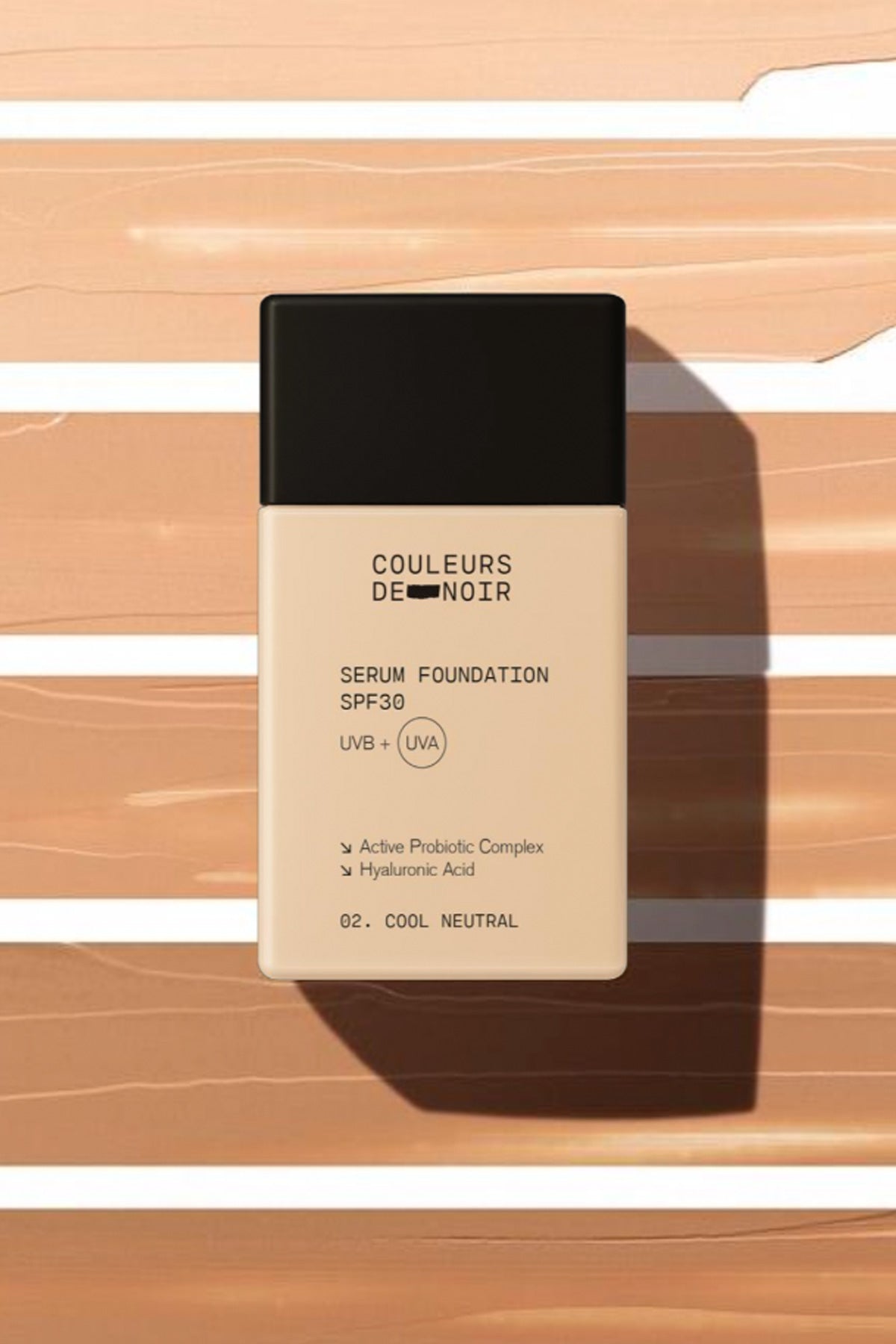 Couleurs de Noir - Serum Foundation SPF30 - 06 Warm Rosé