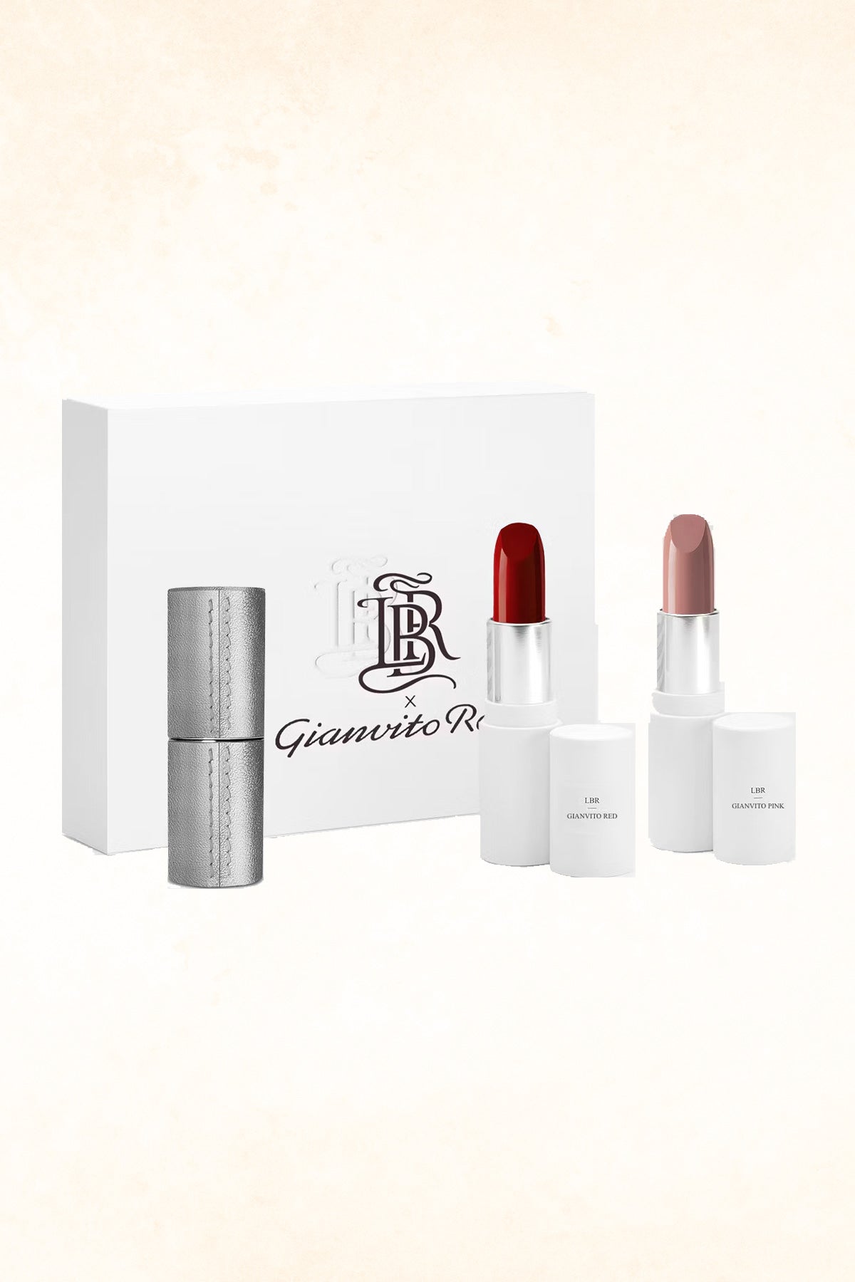 La Bouche Rouge - The Gianvito Rossi Set - Silver Leather