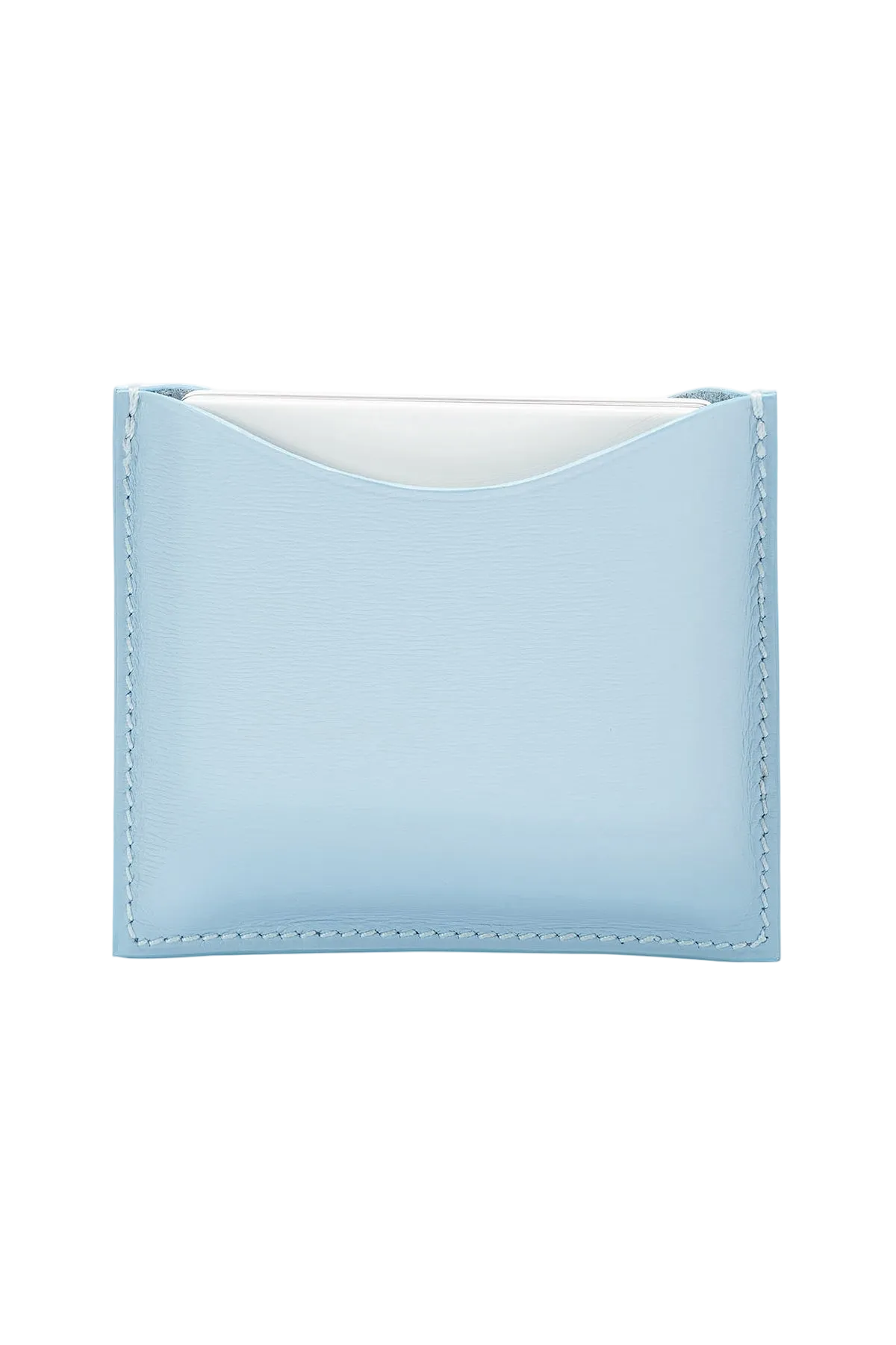 La Bouche Rouge – Refillable Blue Fine Leather Compact Case