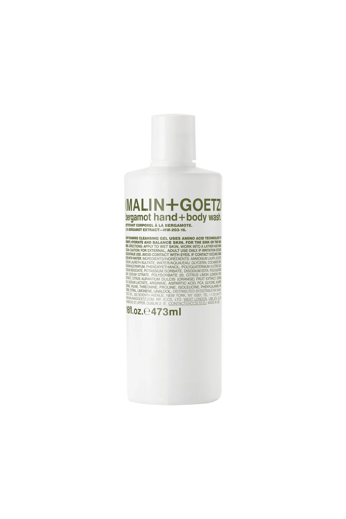 Malin+Goetz – Bergamot Hand + Body Wash 16 oz / 473 ml