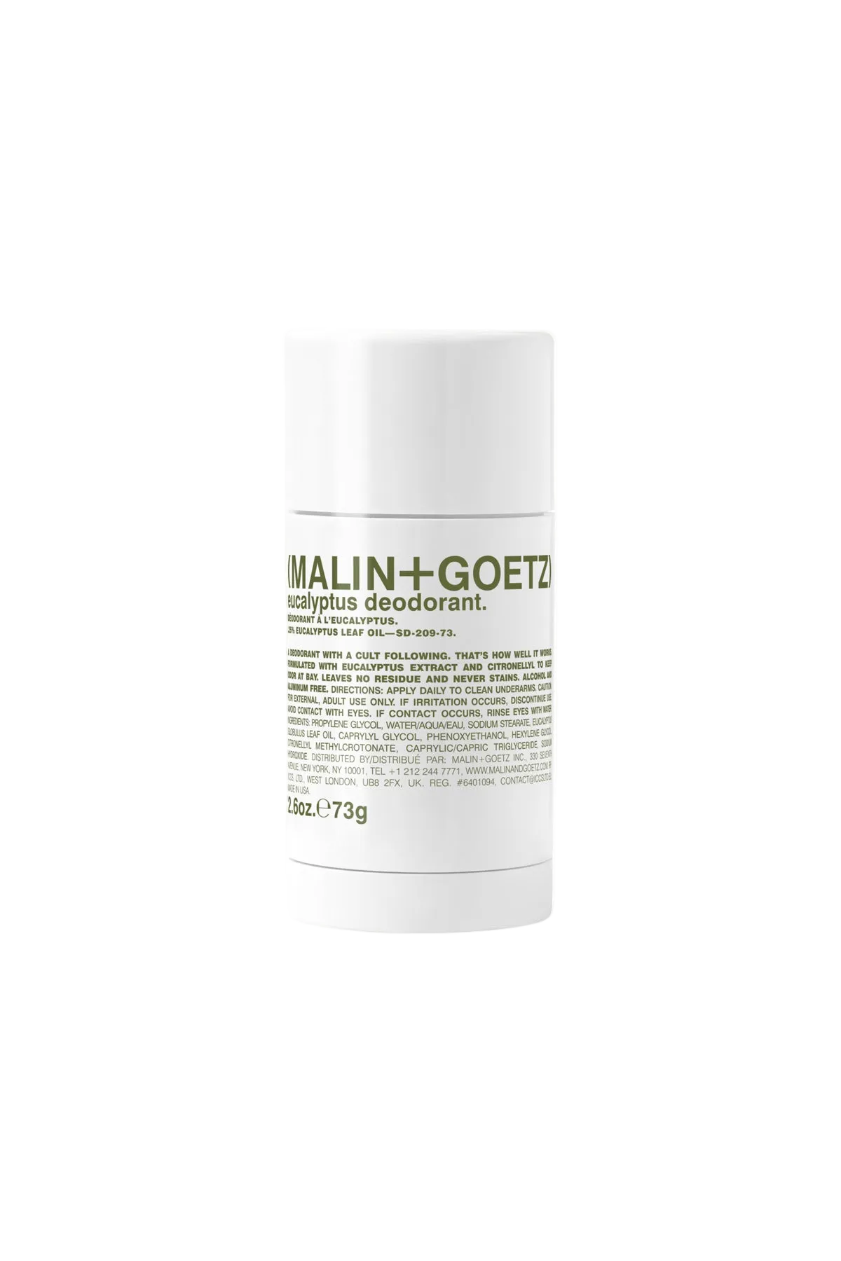 Malin+Goetz – Eucalyptus Deodorant 2.6 oz / 73 g