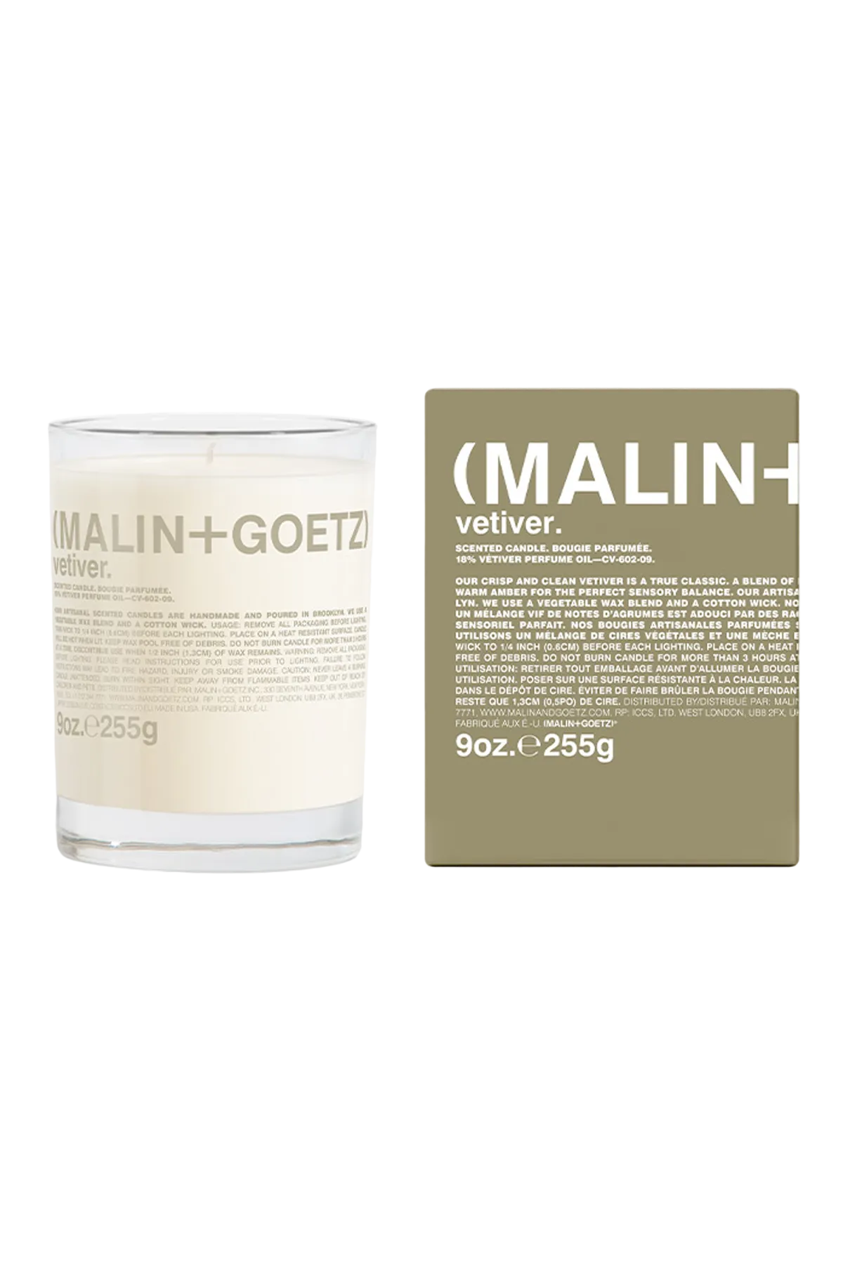 Malin+Goetz – Vetiver Candle 255 g