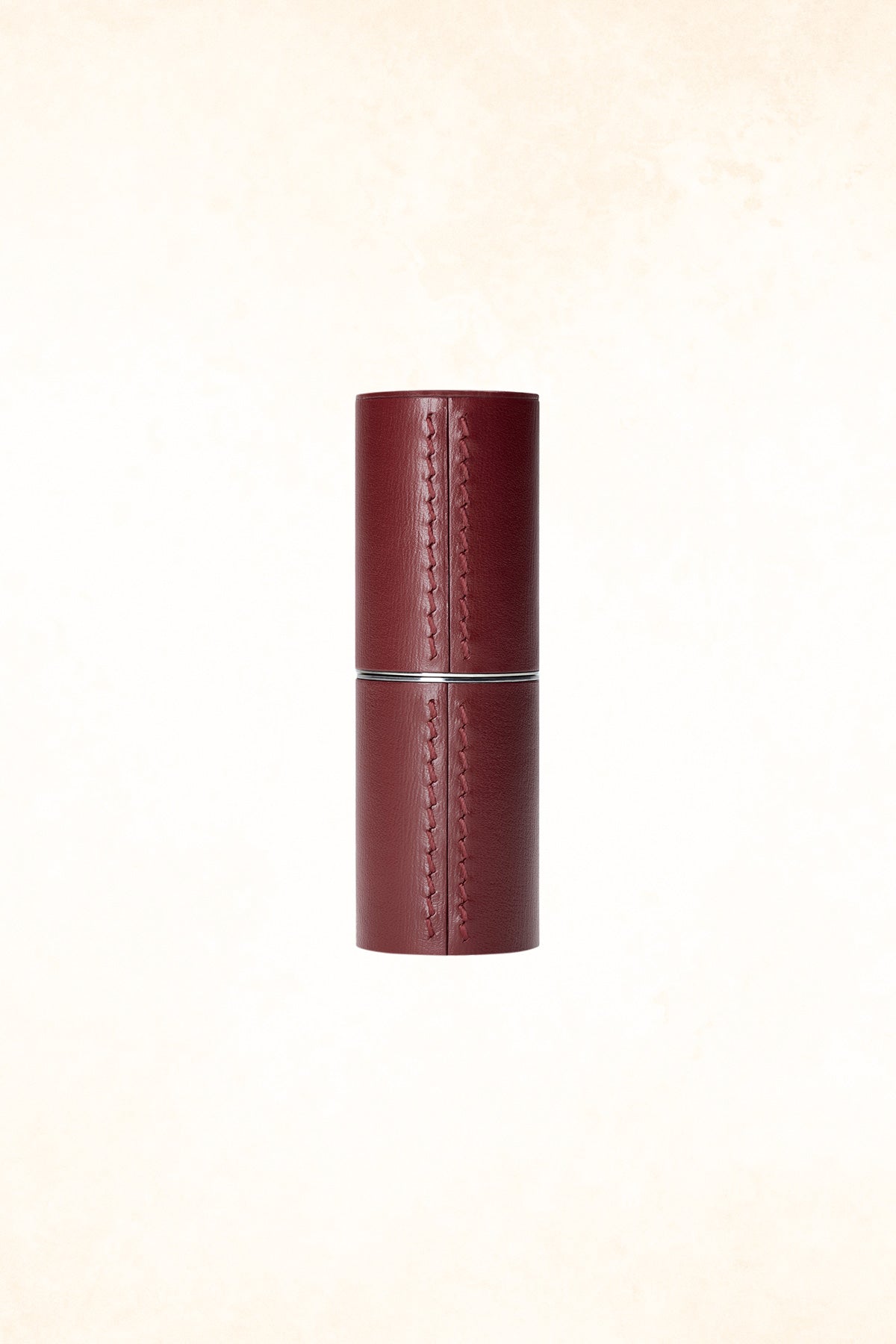 Refillable Chocolate Fine Leather Lipstick Case