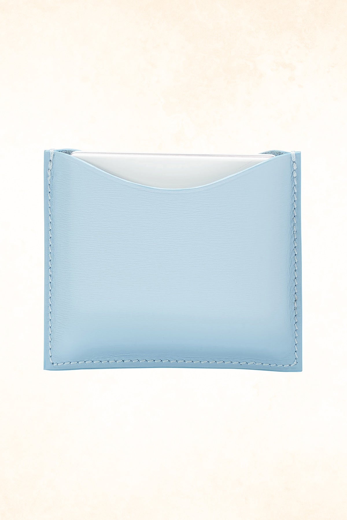 La Bouche Rouge – Refillable Blue Fine Leather Compact Case