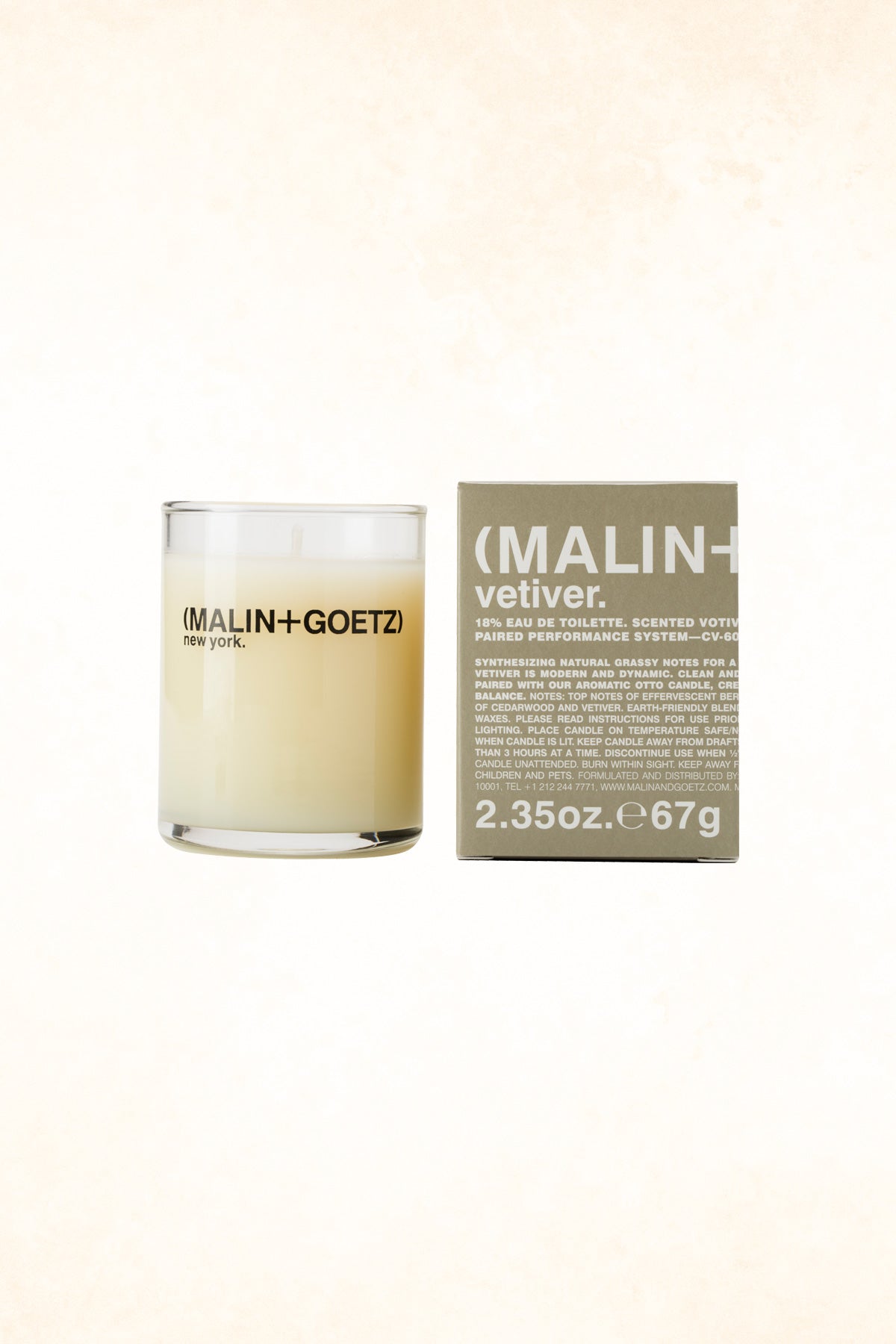 Malin+Goetz – Vetiver Votive Candle 2.35 oz / 67 g
