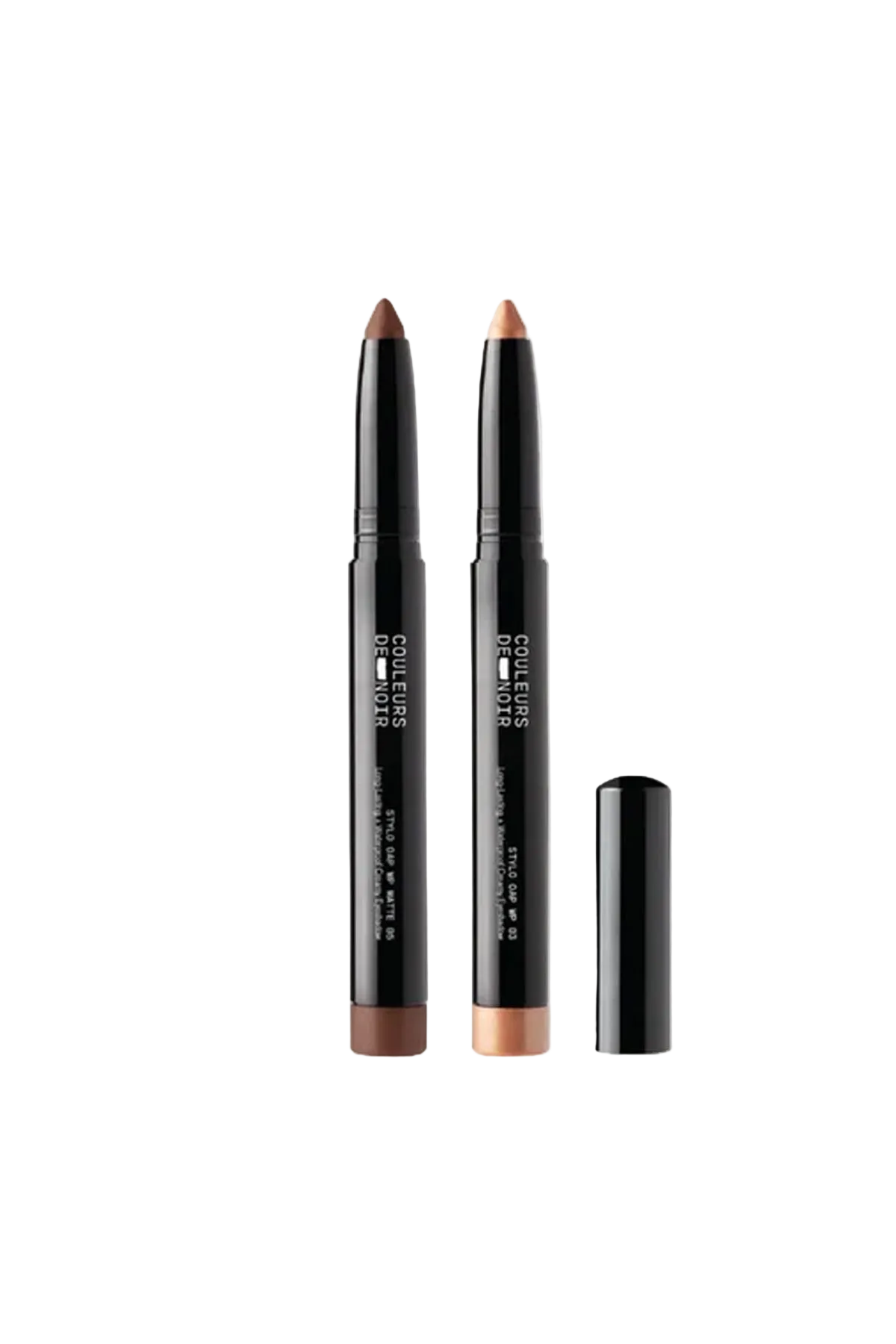 Couleurs de Noir - Eyeshadow Stick Shimmer Duo - Pecan Praline