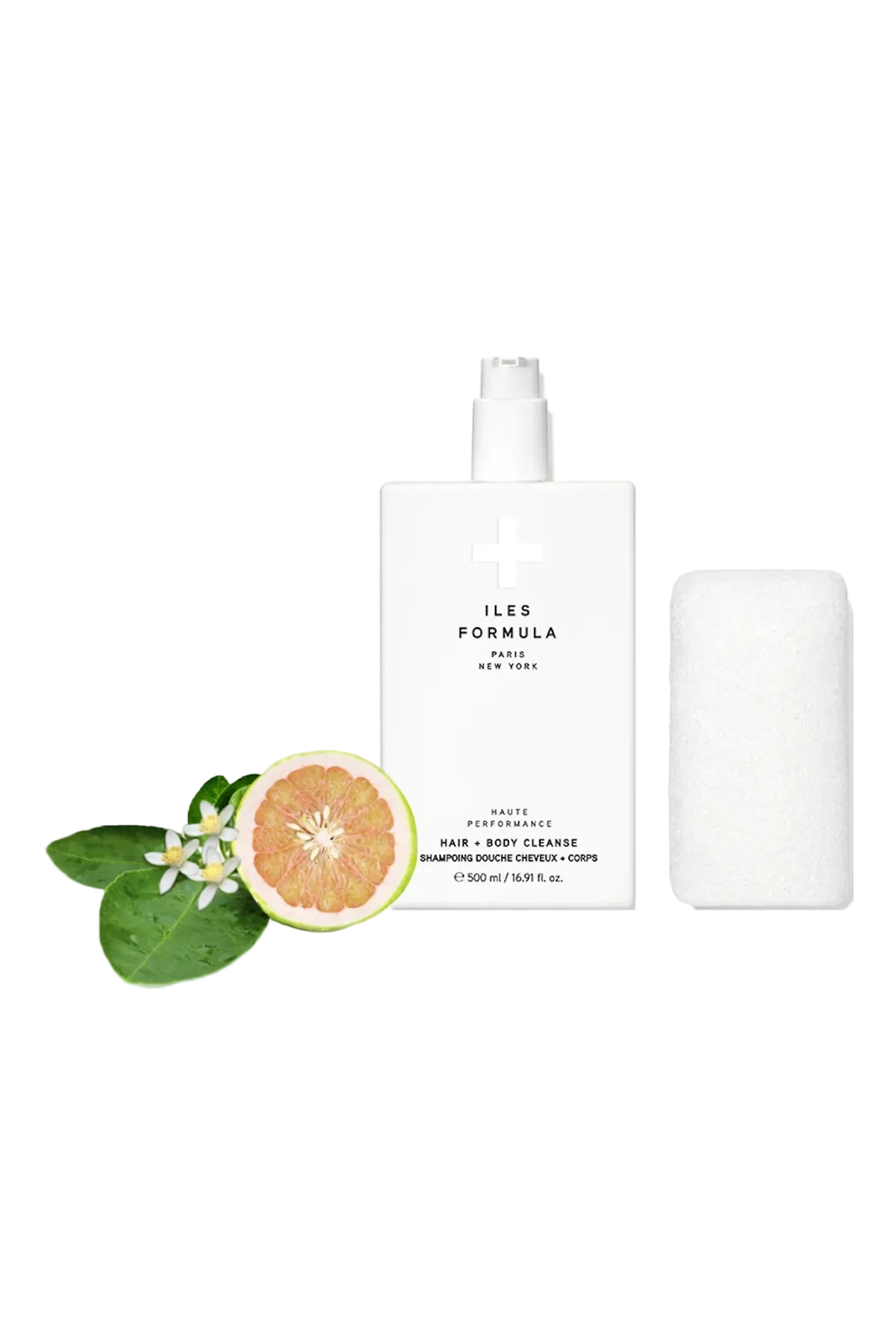 Iles Formula – Hair + Body Cleanse + Sponge