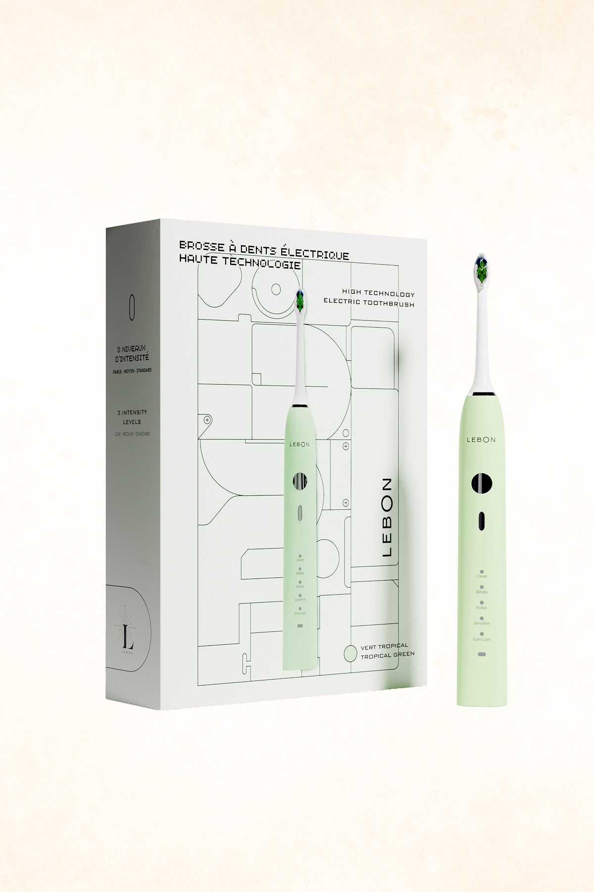 Lebon - Electric Toothbrush Tropical Green