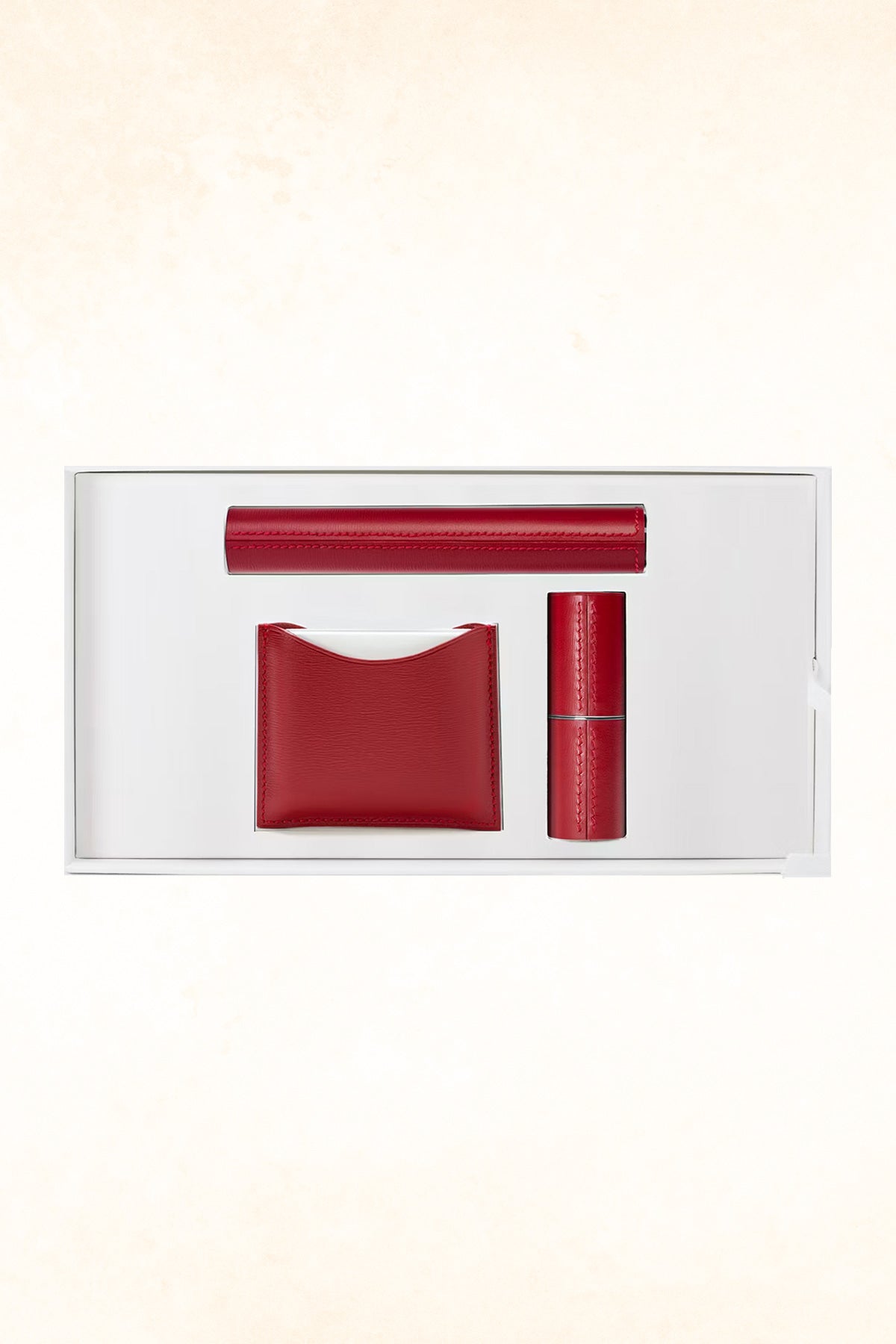 La Bouche Rouge - The Red Routine in Red Fine Leather