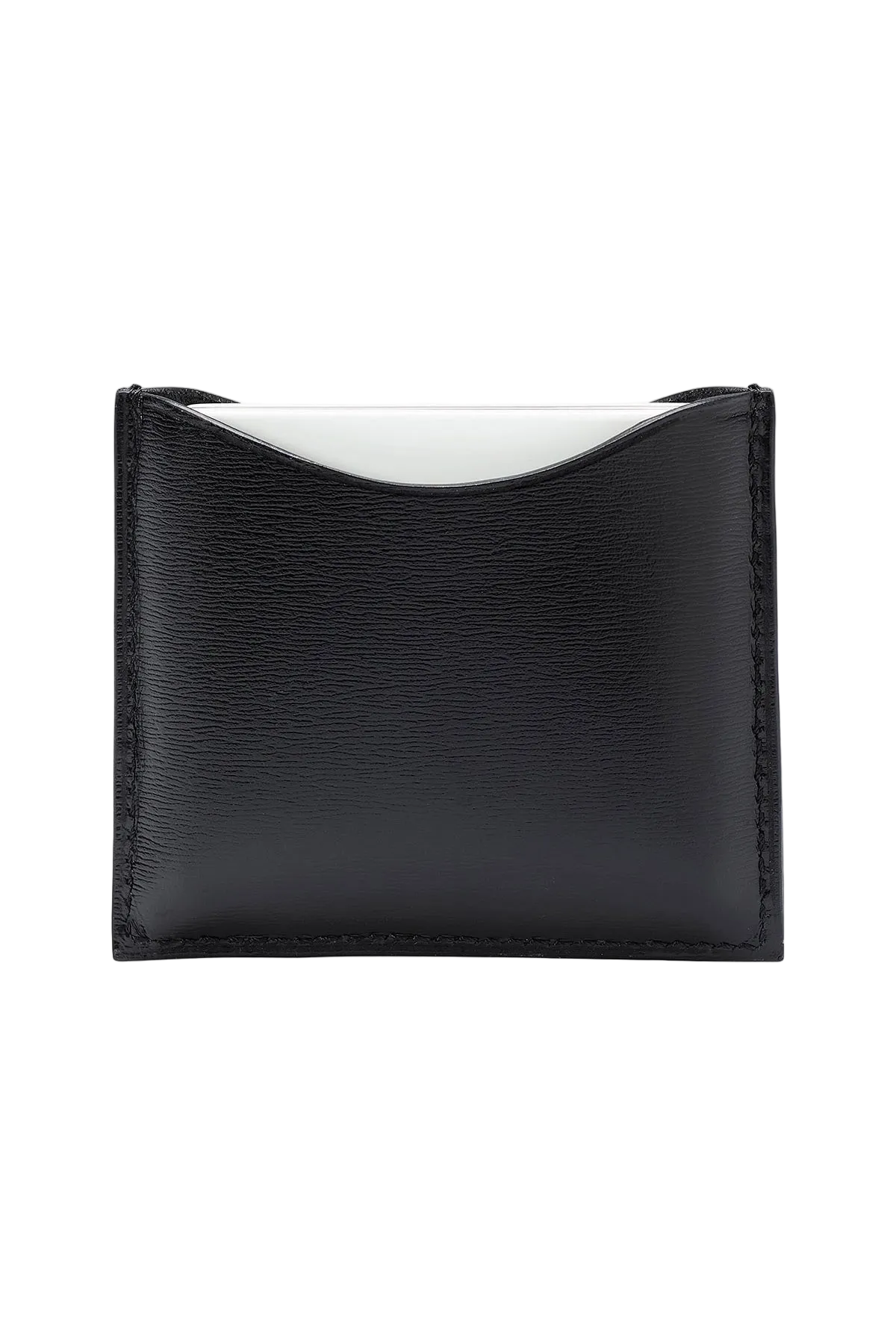 La Bouche Rouge – Refillable Black Fine Leather Compact Case