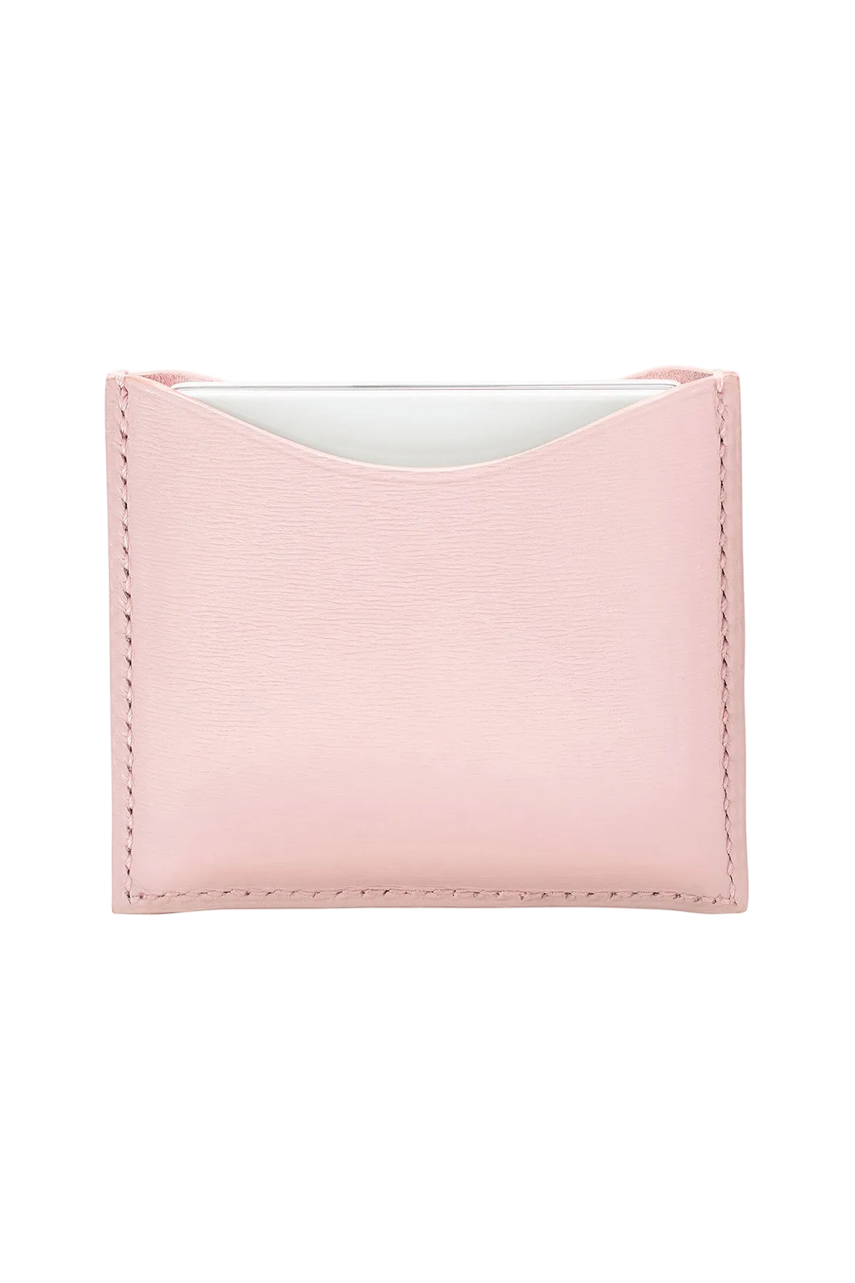 La Bouche Rouge – Refillable Pink Fine Leather Compact Case