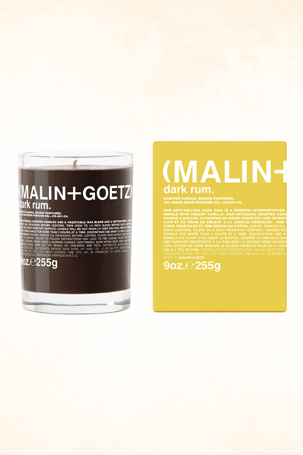 Malin+Goetz – Dark Rum Candle 255 g