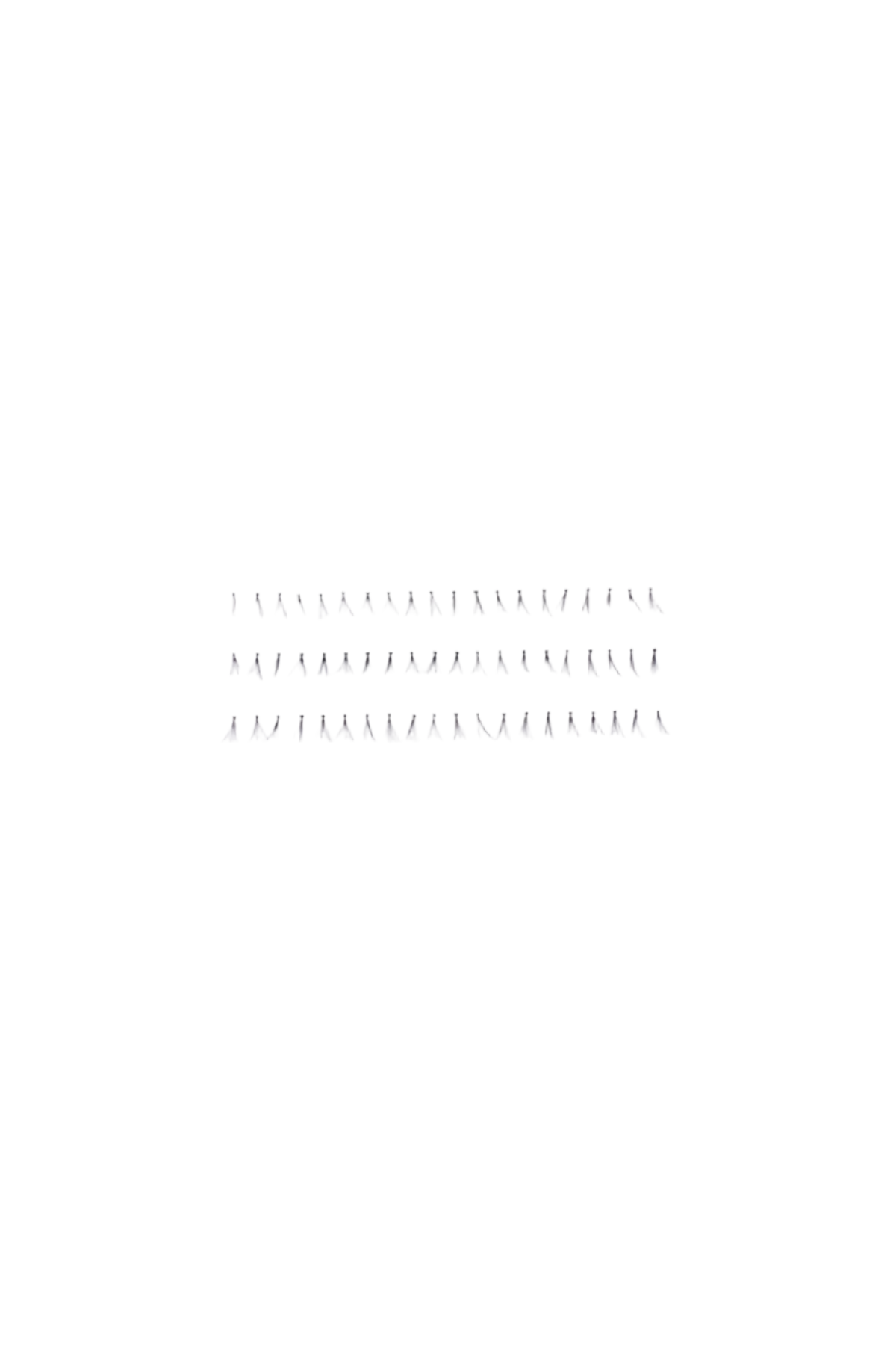 Monda Studio - Human Hair Individual Eyelashes Flare Under Black