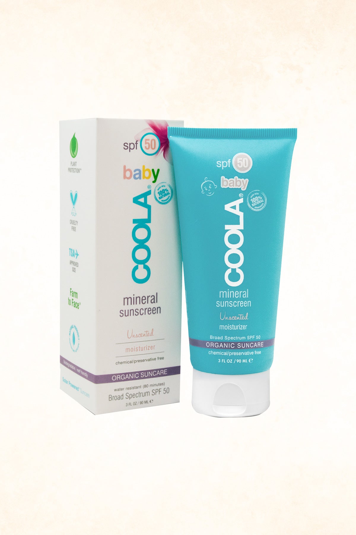 Coola - Mineral Baby SPF 50 Unscented - 90 ml