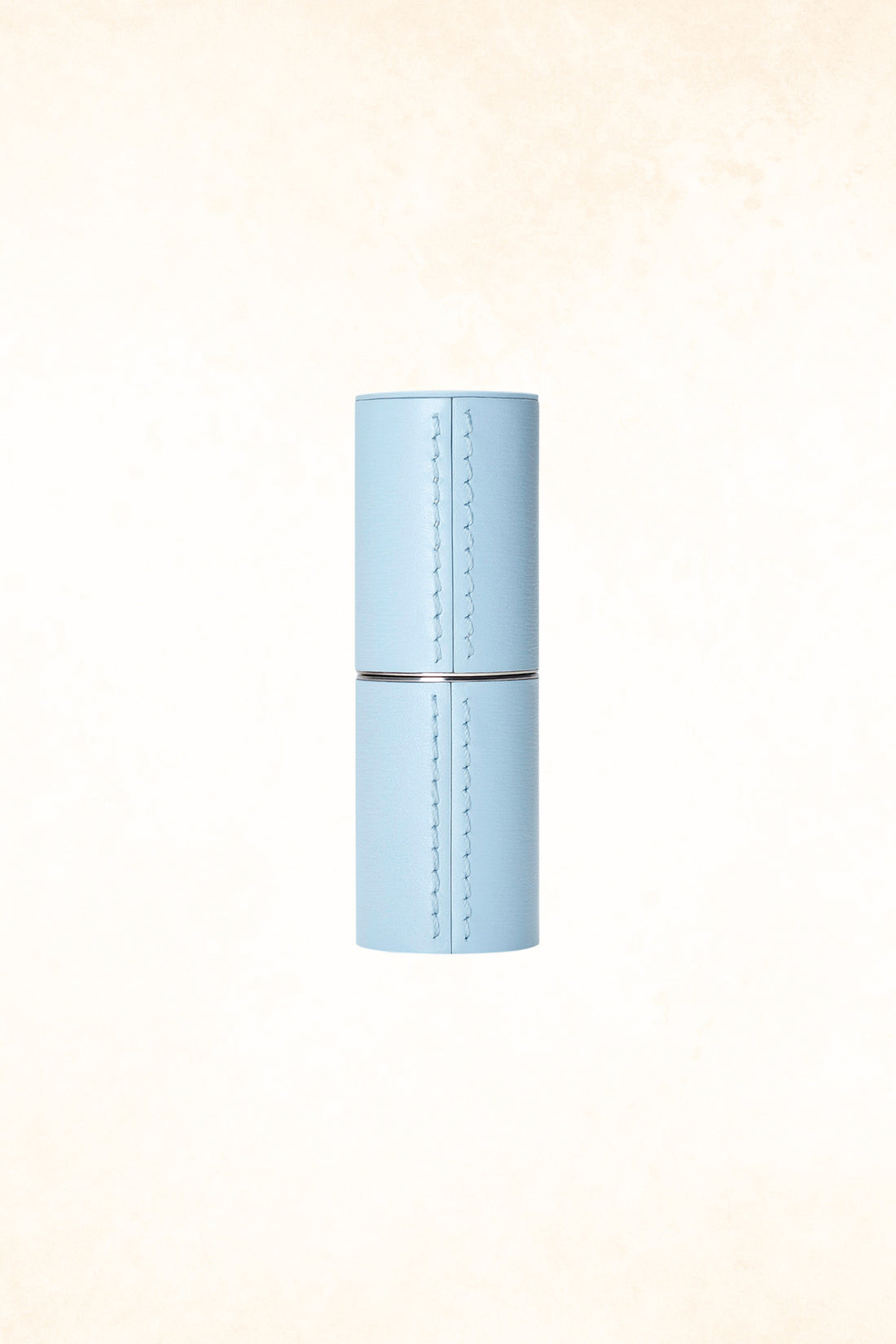 Refillable Blue Fine Leather Lipstick Case