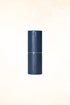 Refillable Navy Blue Fine Leather Lipstick Case