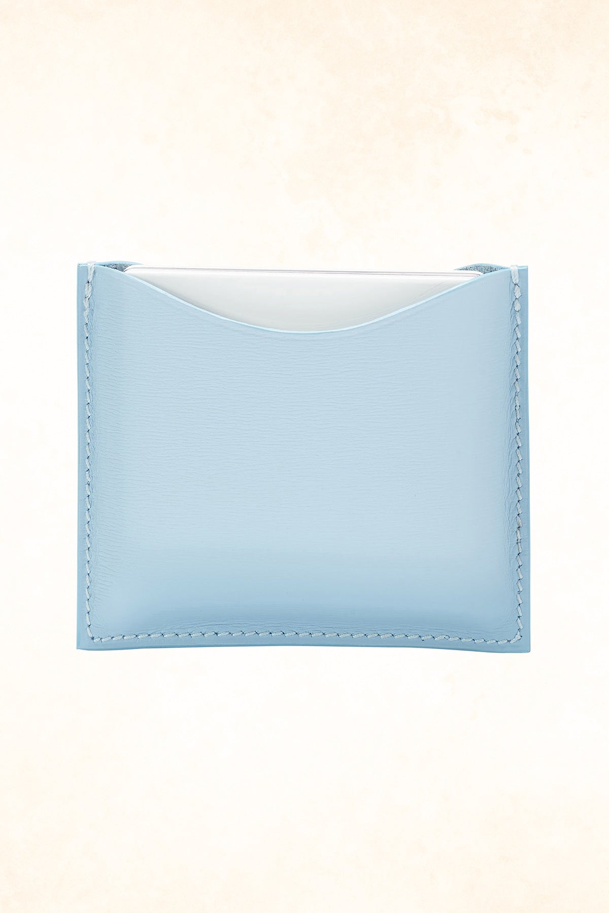 La Bouche Rouge – Refillable Blue Fine Leather Compact Case