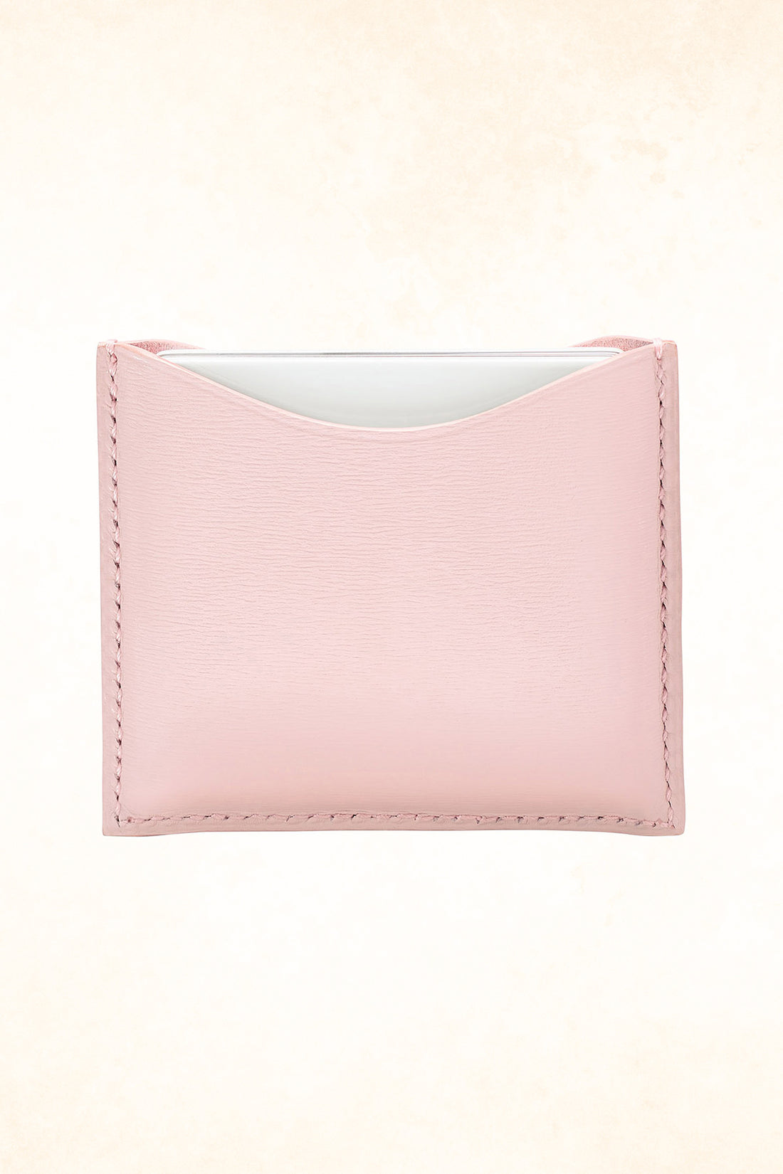 La Bouche Rouge – Refillable Pink Fine Leather Compact Case