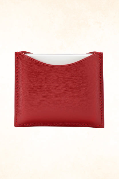 La Bouche Rouge – Refillable Red Fine Leather Compact Case