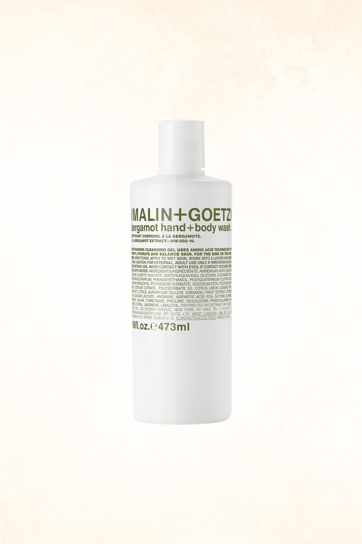 Malin+Goetz – Bergamot Body Wash 16 oz / 473 ml