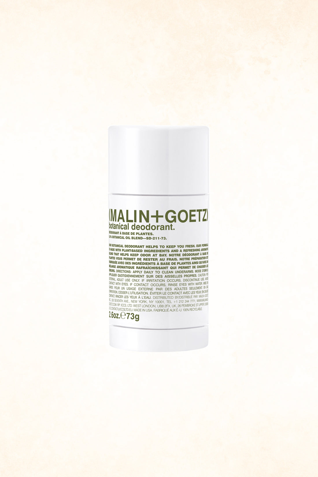 Malin+Goetz – Botanical Deodorant 2.6 oz / 73 g