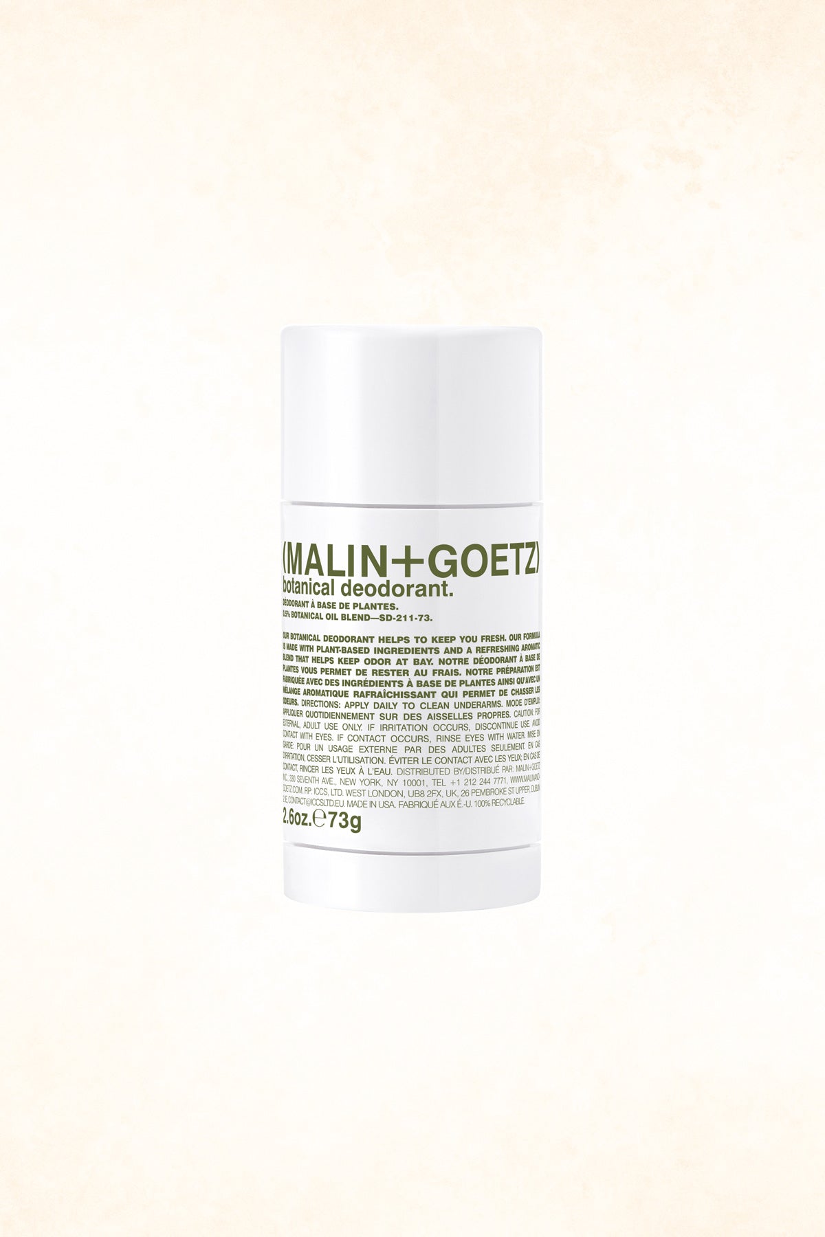 Malin+Goetz – Botanical Deodorant 2.6 oz / 73 g