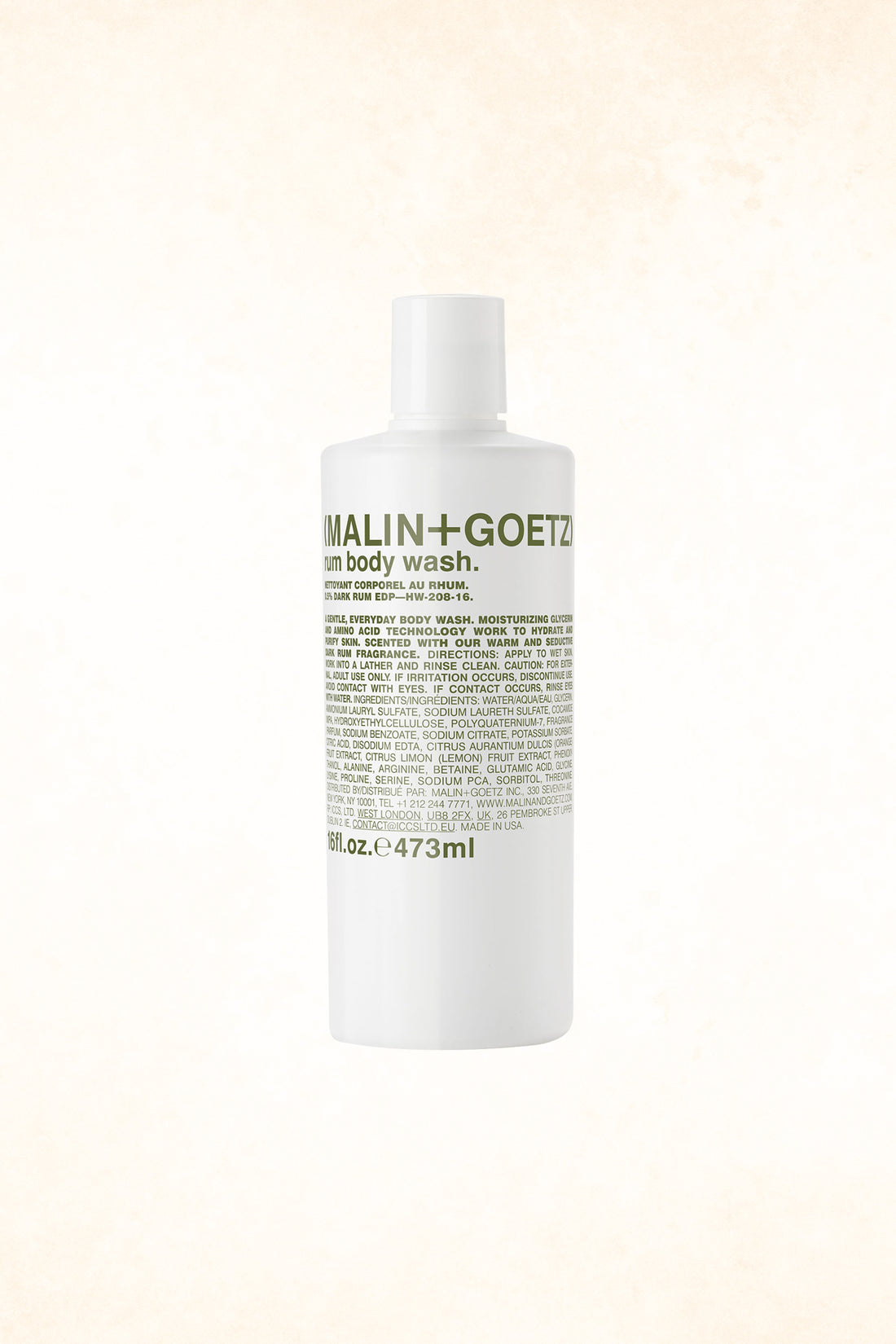 Malin+Goetz – Rum Body Wash 16 oz / 473 ml