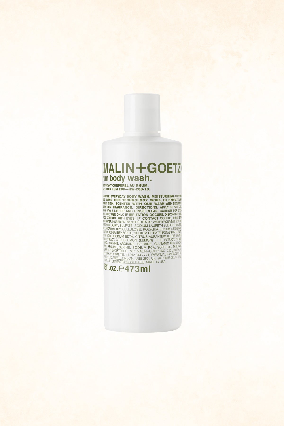 Malin+Goetz – Rum Body Wash 16 oz / 473 ml