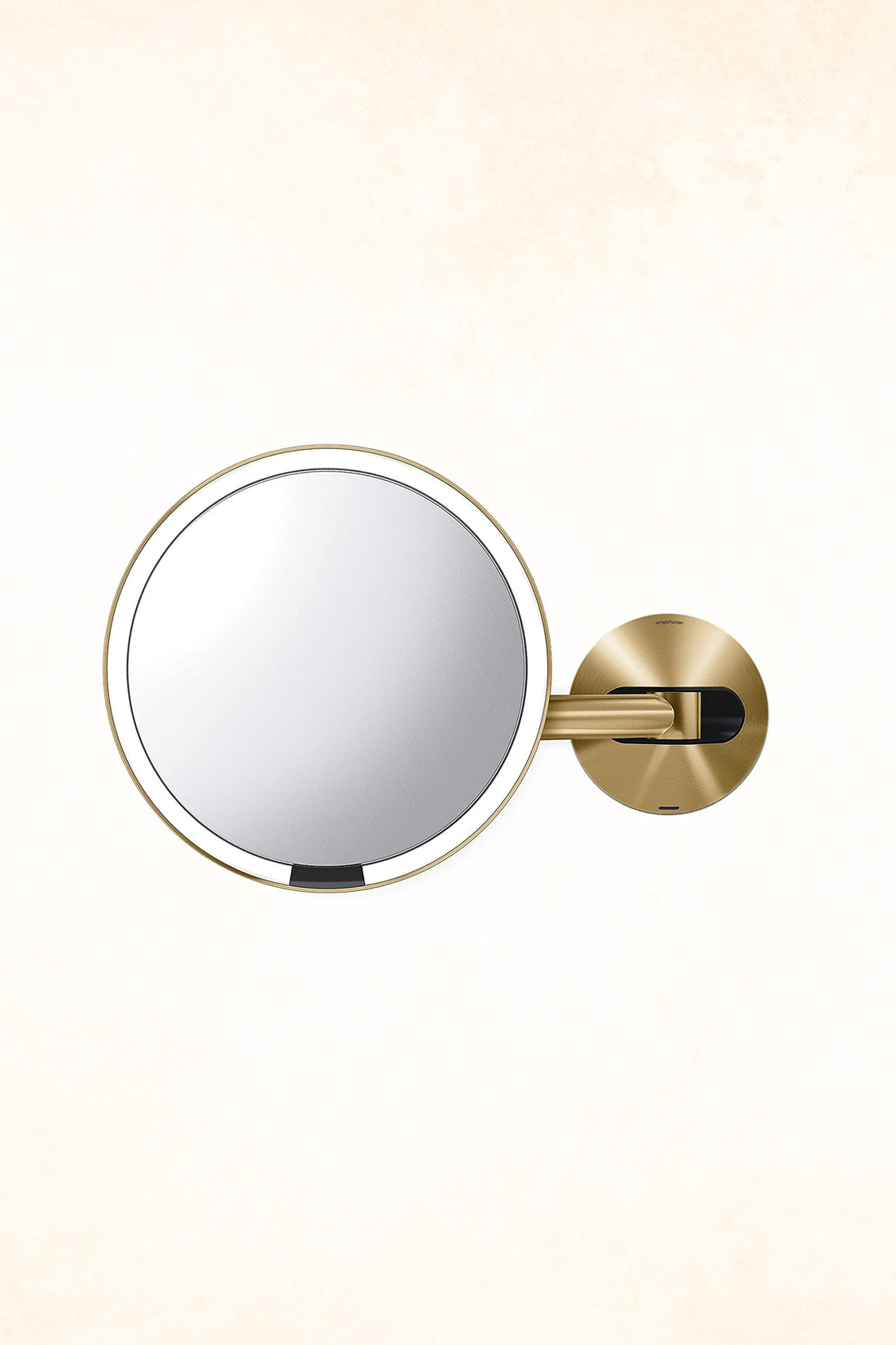 Simplehuman – 20cm sensor mirror - 5 x Magnification - Rechargeable - Brass