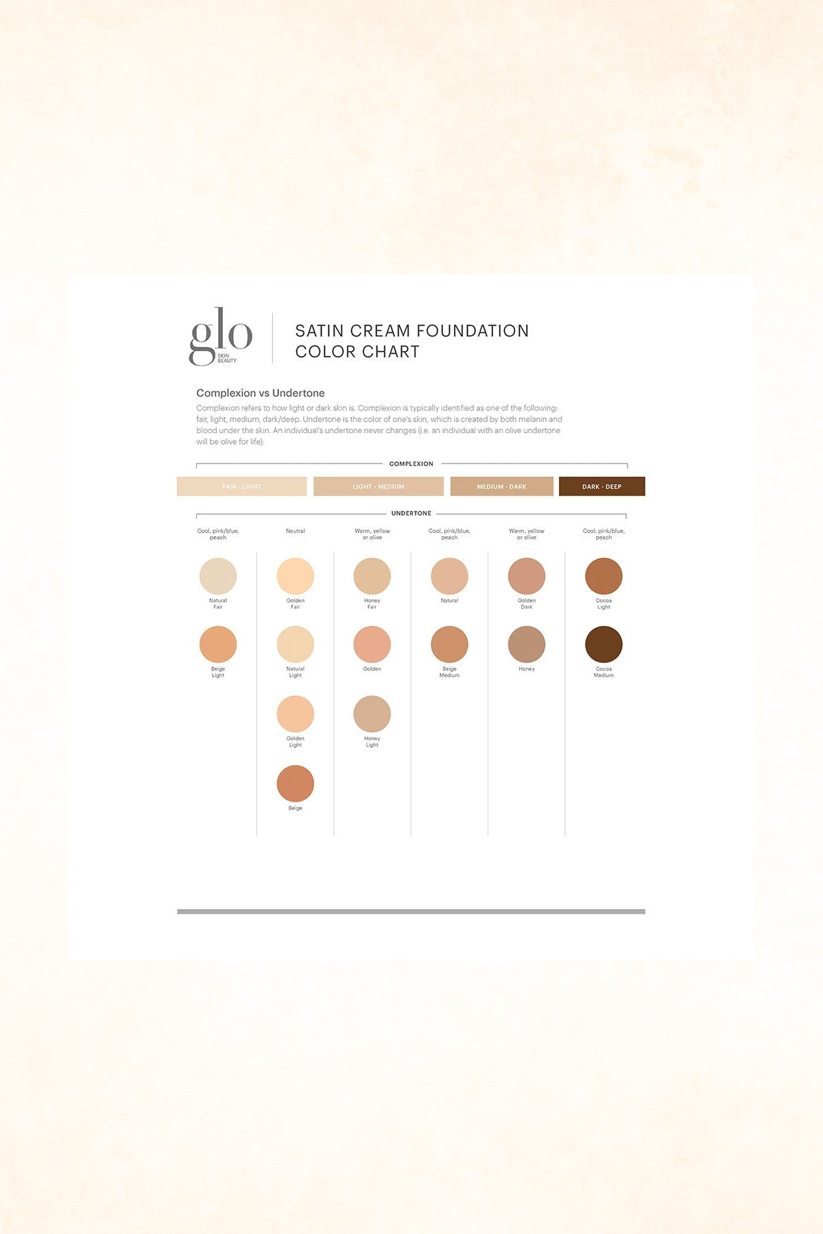 Glo Skin Beauty - Satin Cream Foundation - Golden Dark